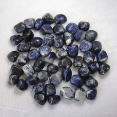 天然方钠石抛光杂石不定型 蓝纹石打磨随意形