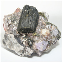 碧玺白云母锂辉石白水晶茶水晶锂云母长石共生矿物晶体标本观赏石